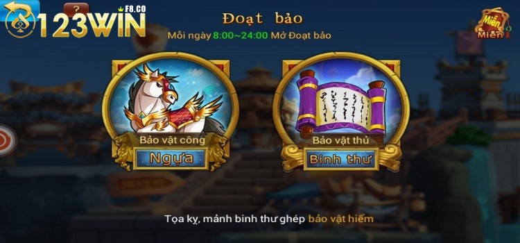 Hướng dẫn chơi Đoạt bảo 123WIN